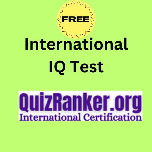 Free International IQ Test on Quiz Ranker