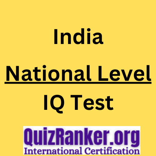 India National Level IQ Test with certificate 2024