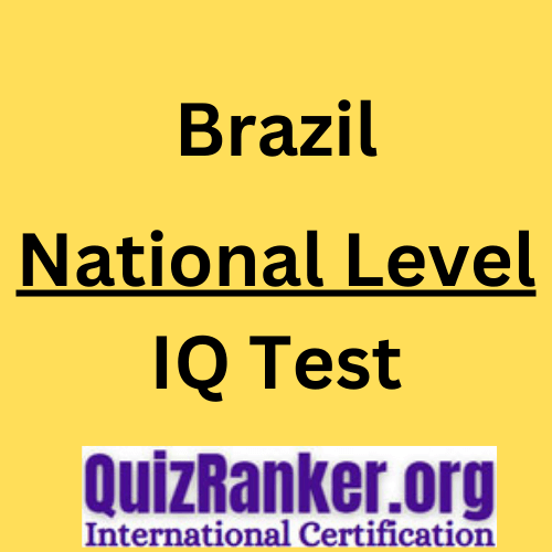 Brazil National Level IQ Test with certificate 2024 1