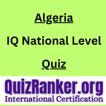 Algeria IQ National Level Championship Quiz 2024