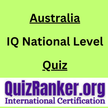 Australia IQ National Level Championship Quiz 2024