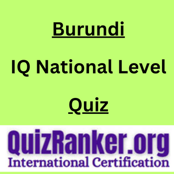 Burundi IQ National Level Championship Quiz 2024