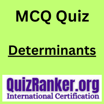 Determinants MCQ Exam Quiz