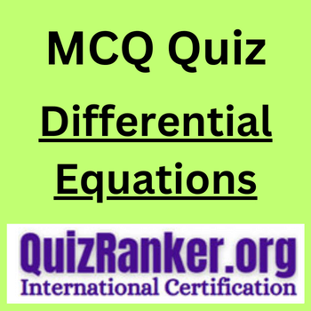 Differential Equations MCQ Exam Quiz