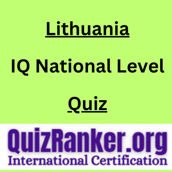 Lithuania IQ National Level Championship Quiz 2024
