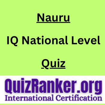 Nauru IQ National Level Championship Quiz 2024