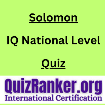 Solomon IQ National Level Championship Quiz 2024