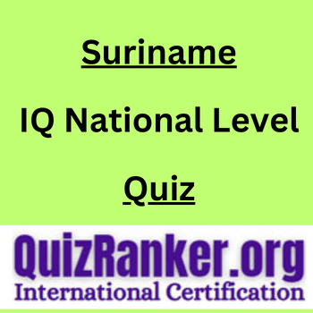 Suriname IQ National Level Championship Quiz 2024