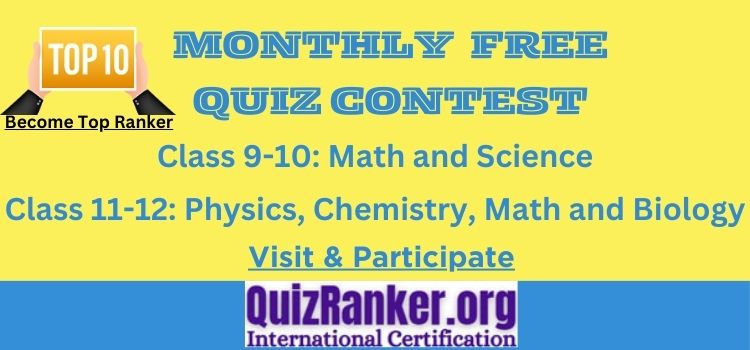 International Monthly School Quiz Contest Competition
