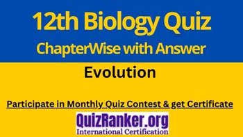12th Biology Evolution Quiz