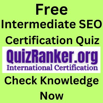 Intermediate SEO Exam Quiz for certificate24